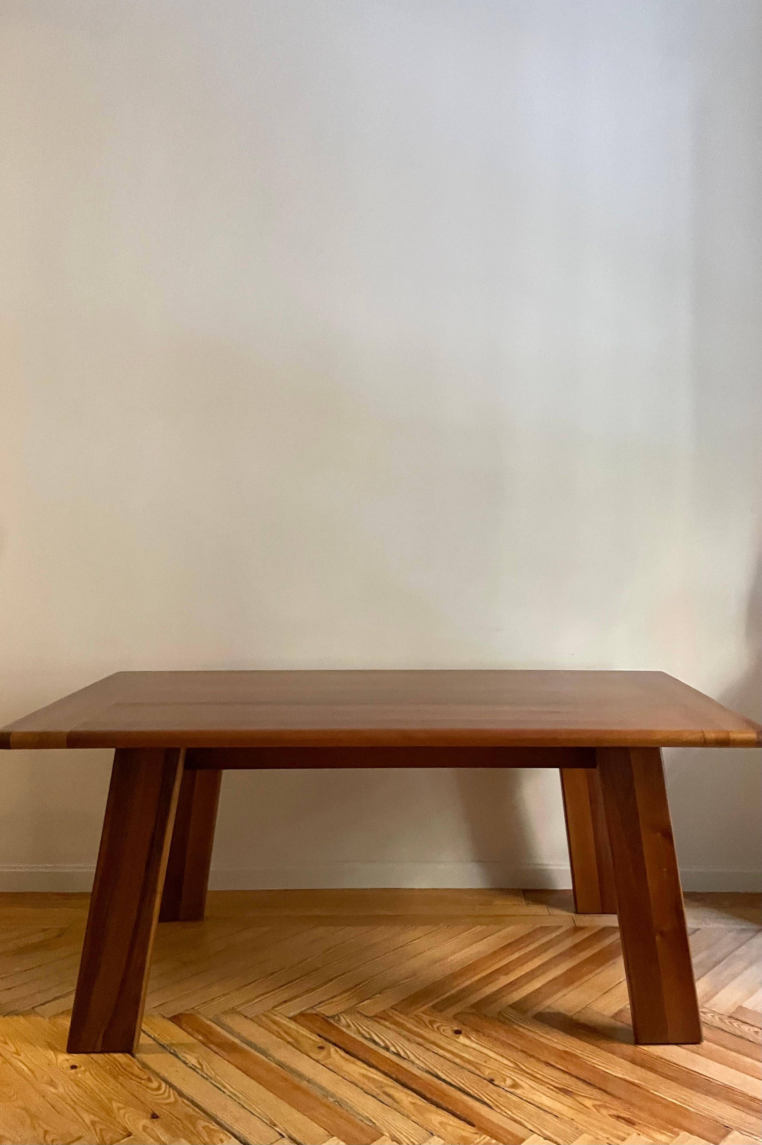 Walnut table by Mario Marenco