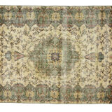 Anatolian handmade vintage rug 250 cm x 167 cm