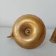 Set of 2 brass cellar rat candlesticks