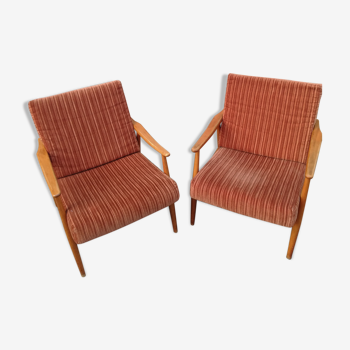 Paire de fauteuils scandinaves