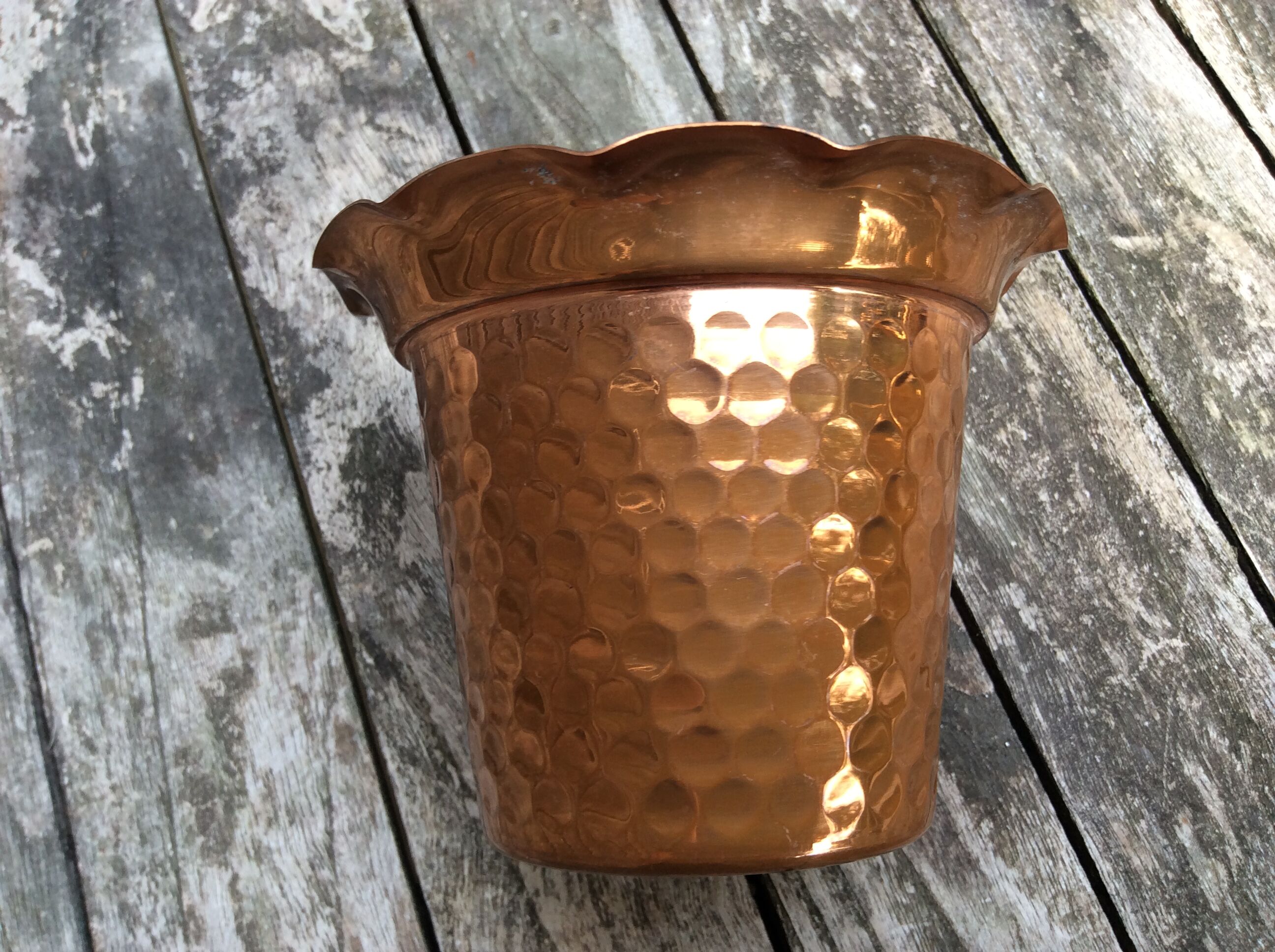 Copper pot cover
