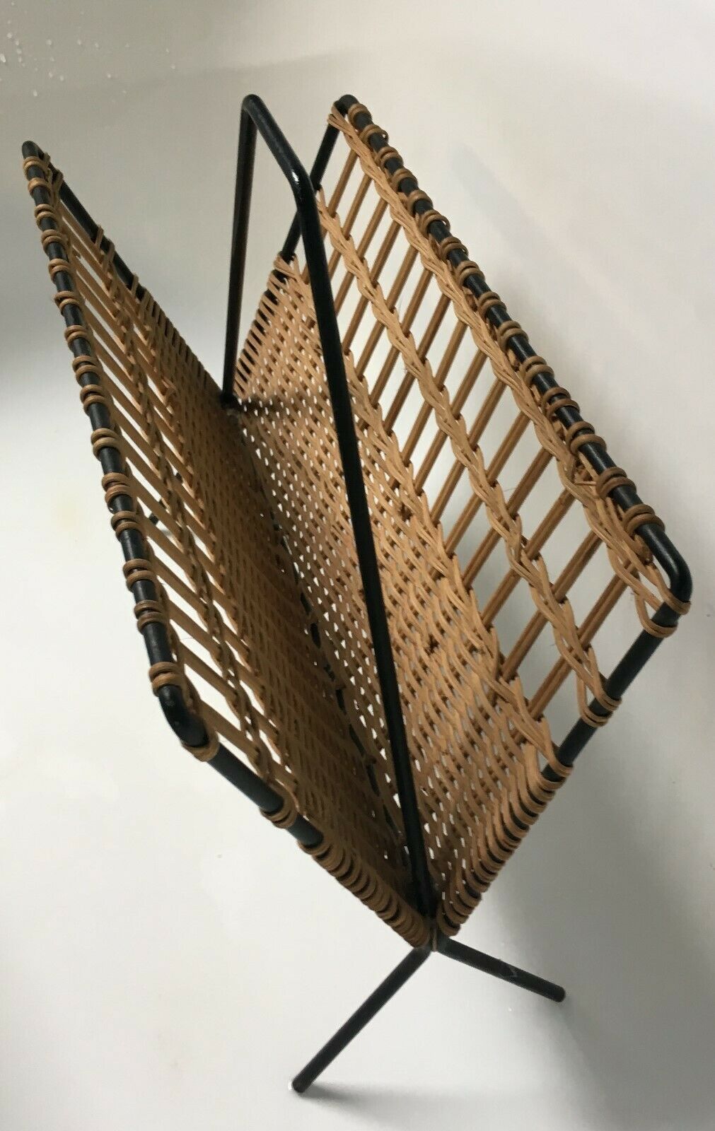 Door document rattan wicker metal an 50 deco vintage