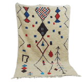 Tapis berbère coloré 249 x 153 cm