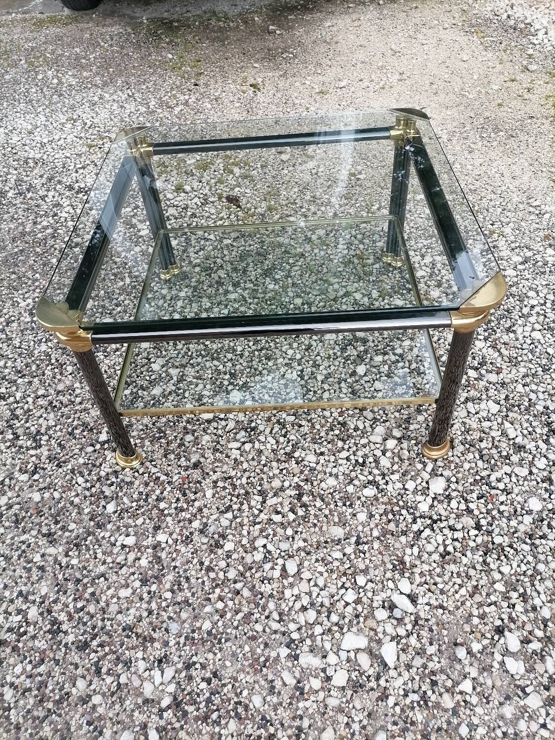 Square vintage coffee table.