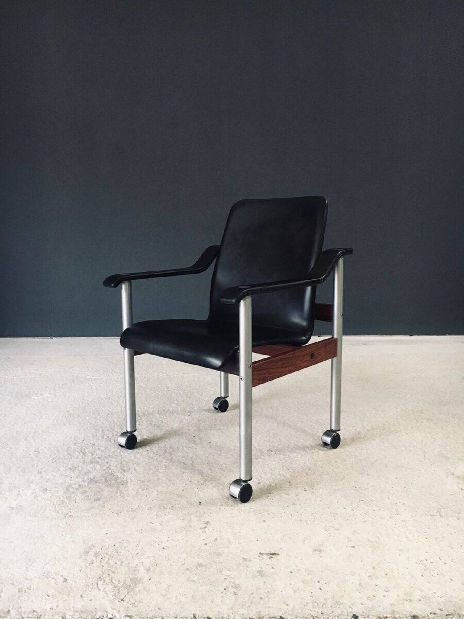 Mid-Century Modern Scandinavian Office Chair from Dyrlund, Denmark, 1960s
