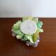 Flower candle holder in faience Old Capodimonte