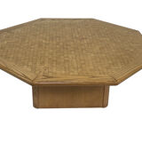 Vintage coffee table 1980s wood minimalist design