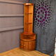 Scandinavian corner shelf in 1960 teak