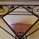 Wall coat door with mirror and storage shelf - 1960