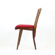 Set Of 4 Dining Chairs In Oak & Walnut, Czechoslovakia 1960s