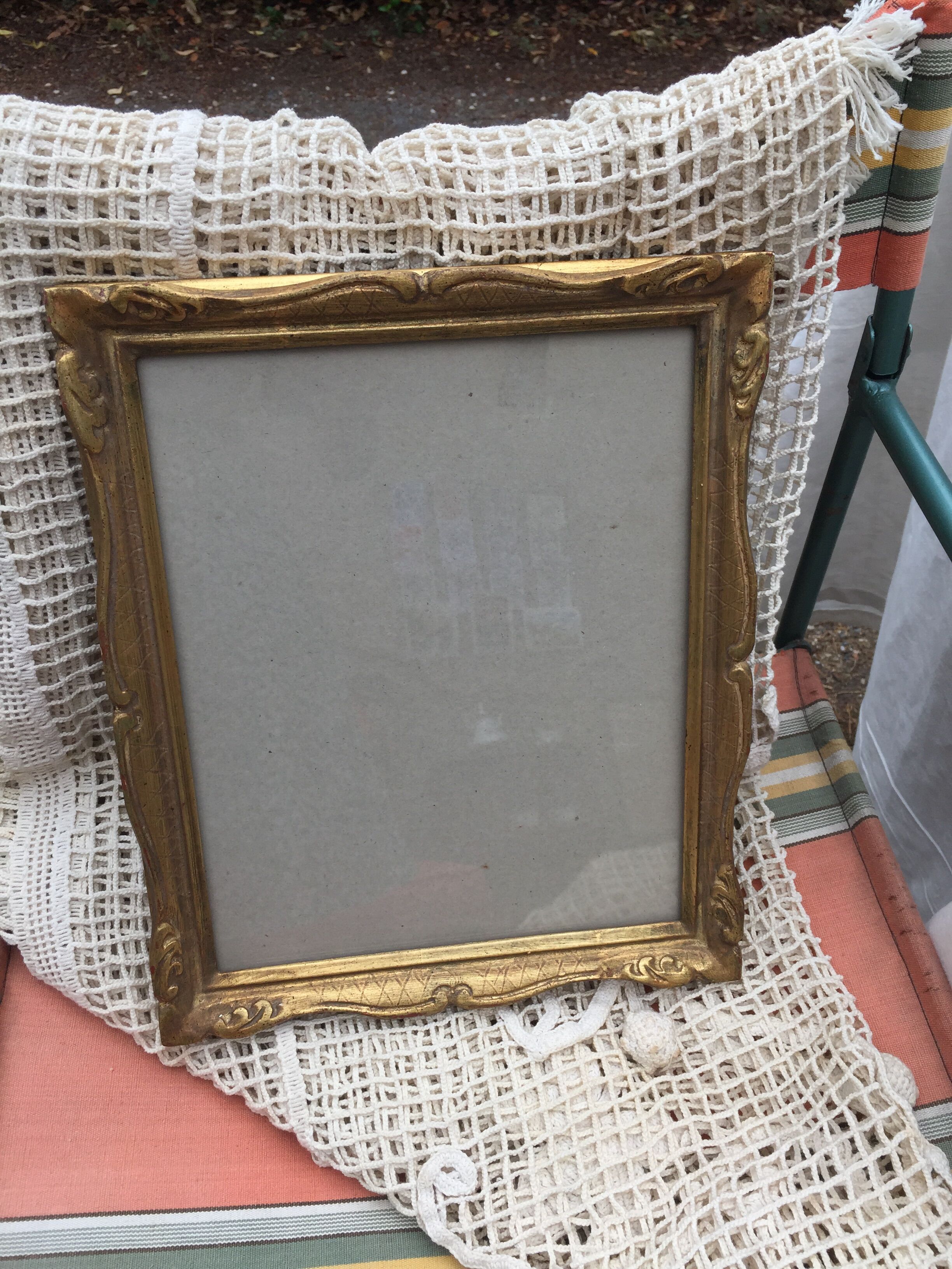 Golden photo frame