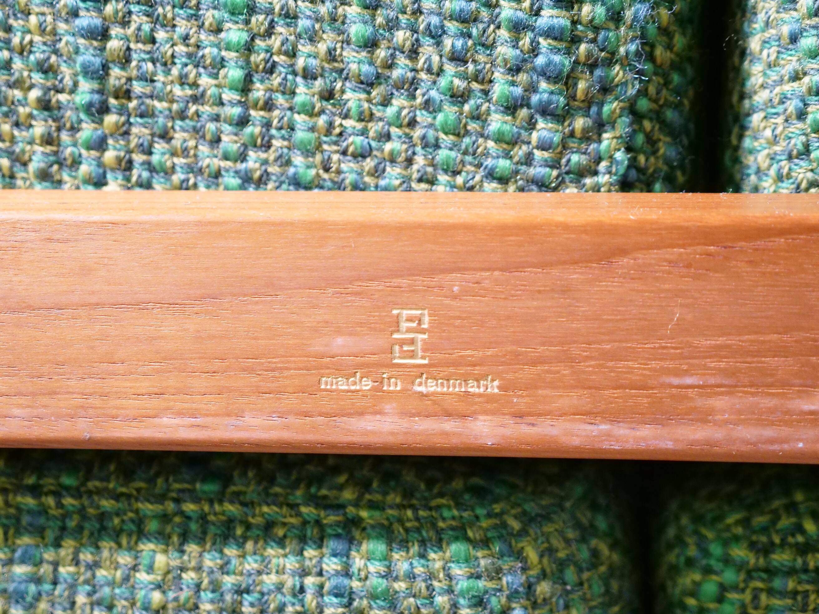 Sofa Set in Teak by Peter Hvidt & Orla Mølgaard Nielsen, Set of 3, 1960s