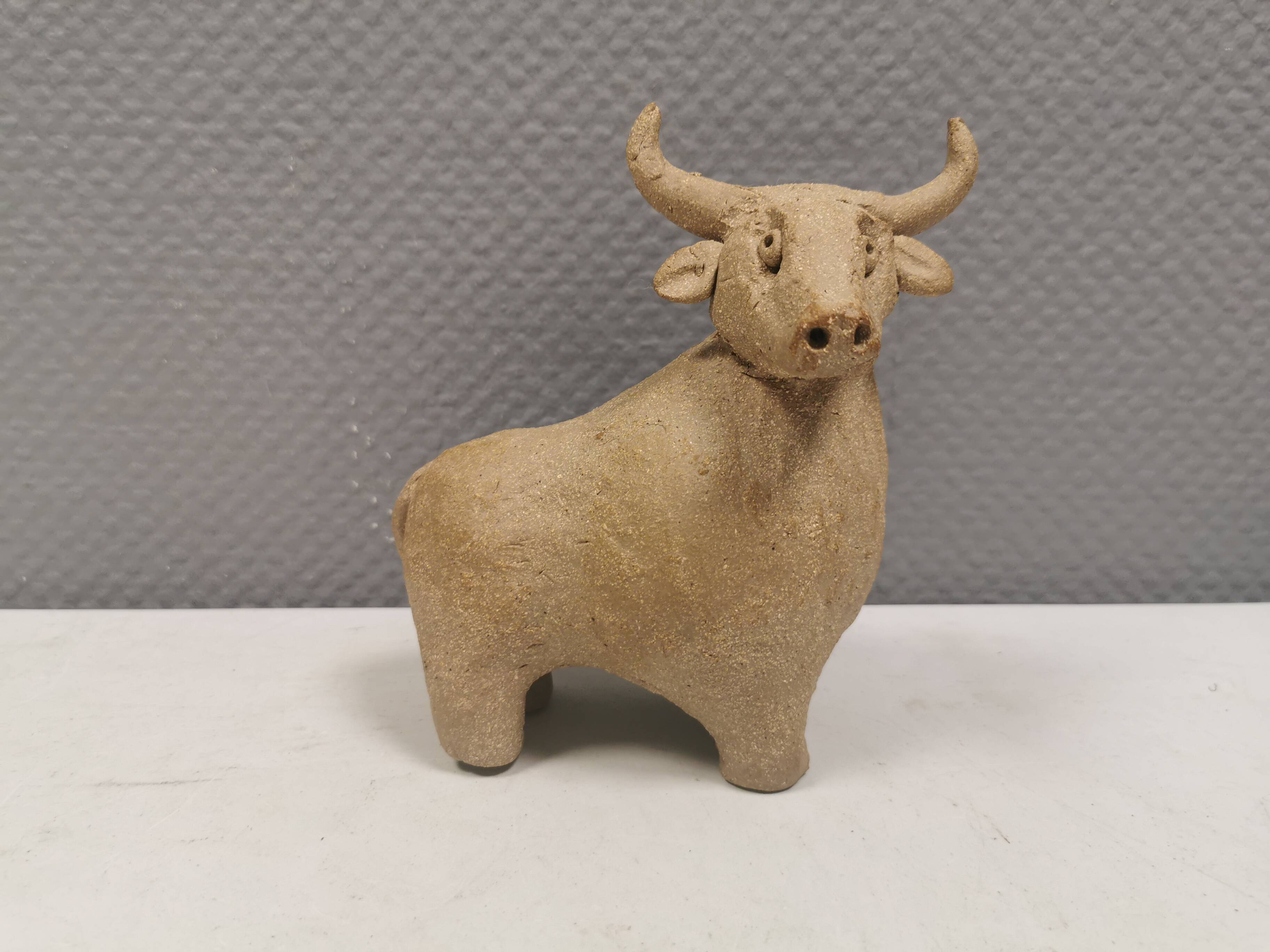 Beautiful ceramic bull Danish and from the 1970s-80s.