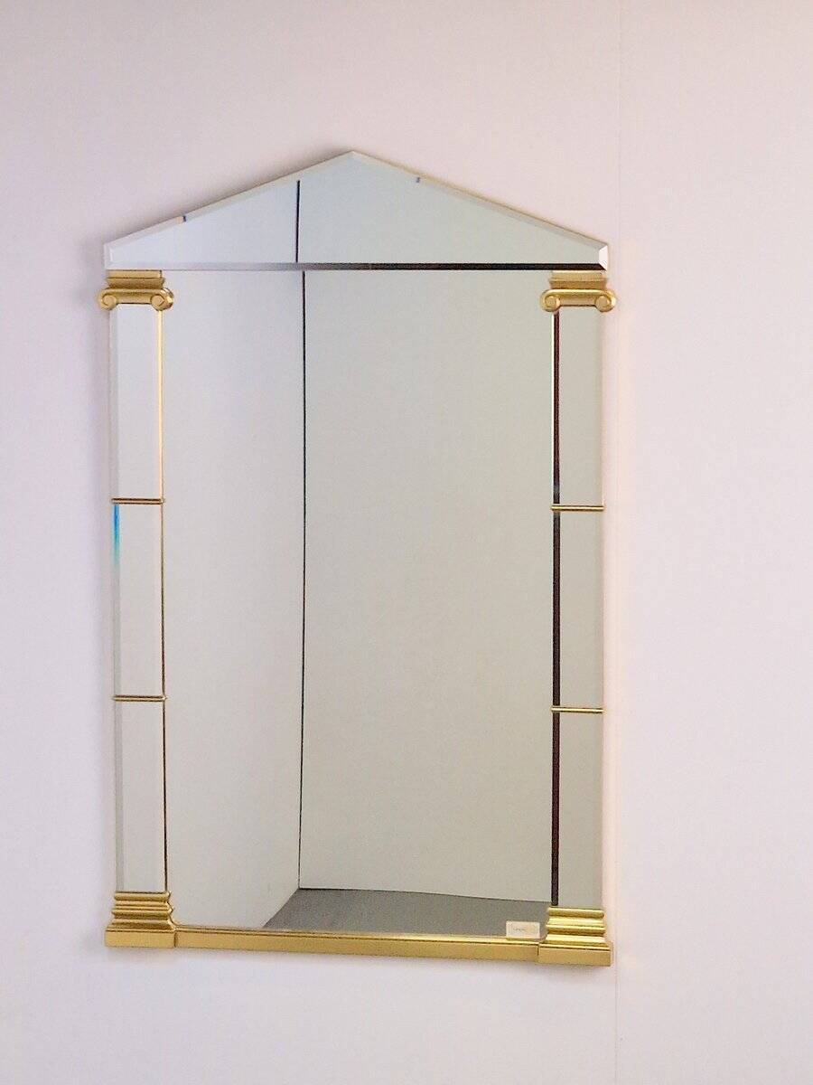 Hollywood Regency Gilded Mirror from Deknudt, Belgium, 1970