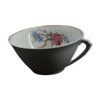 Tasse fleurs ancienne