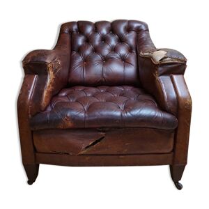 Fauteuil de bibliothèque - cuir
