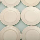 12 flat plates Sarreguemines Digoin