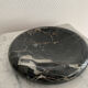 Vintage black marble round ashtray