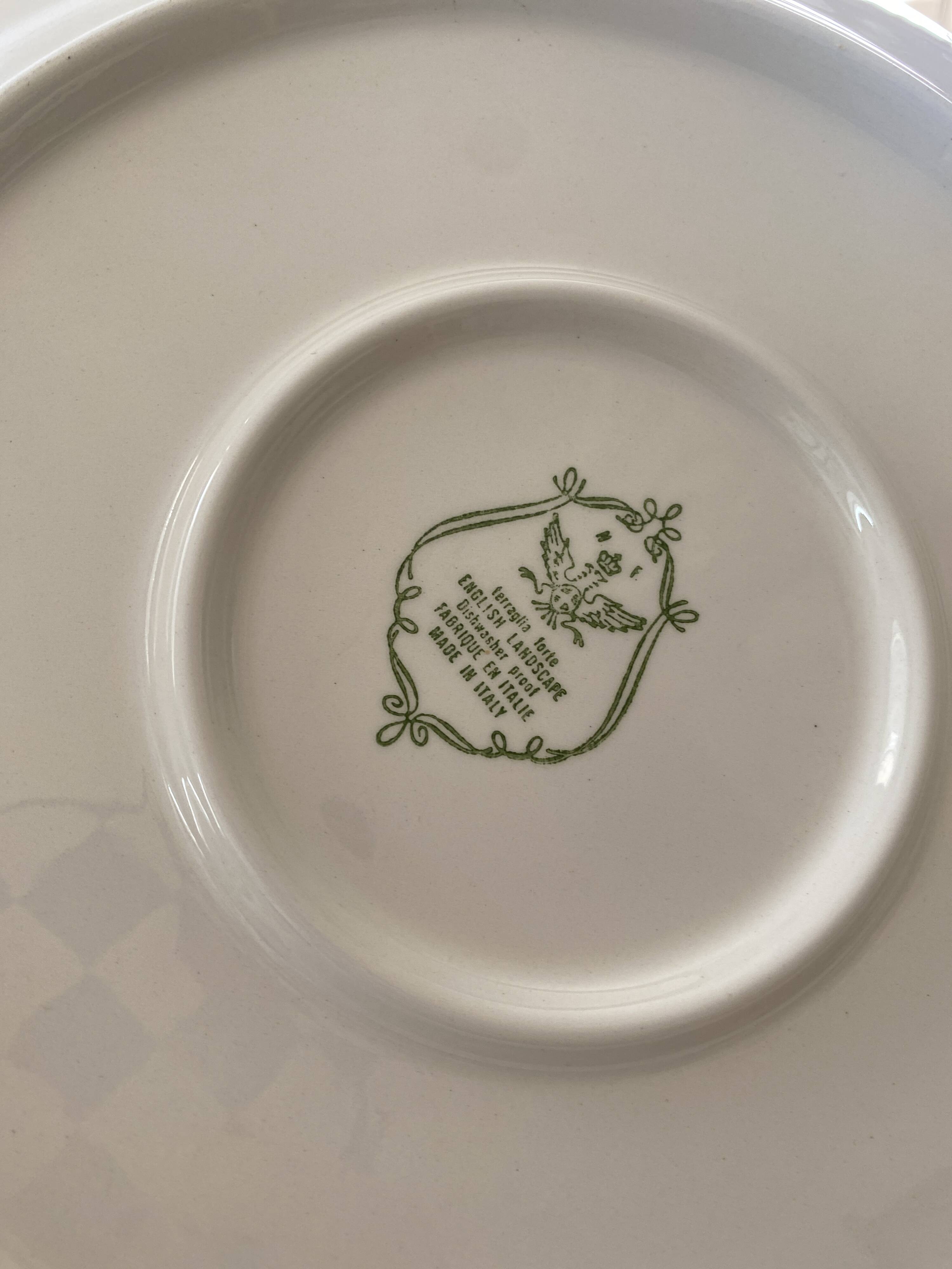 2 English Landscape serving dishes