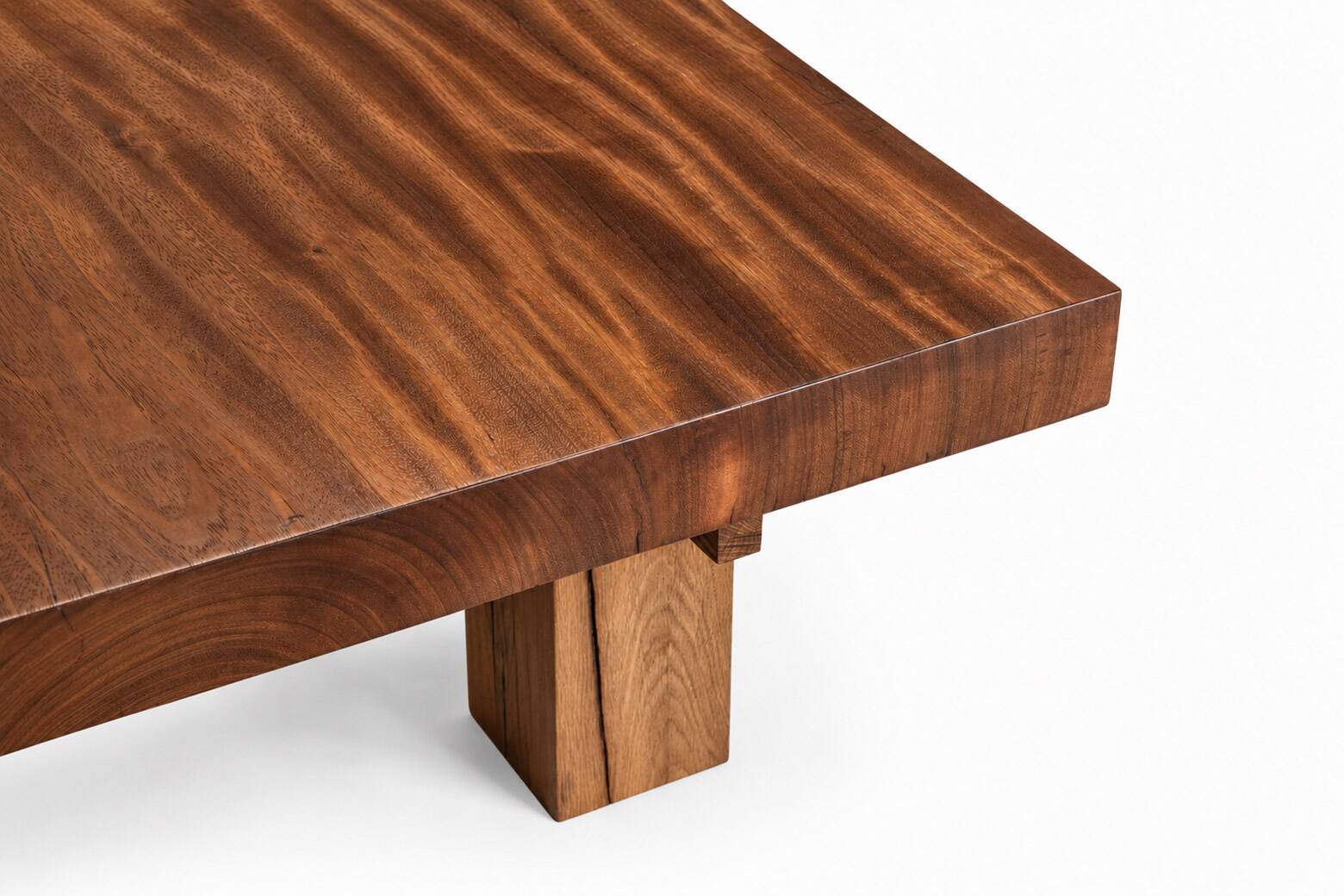 Exotic wood coffee table - model cent-six - timeless design