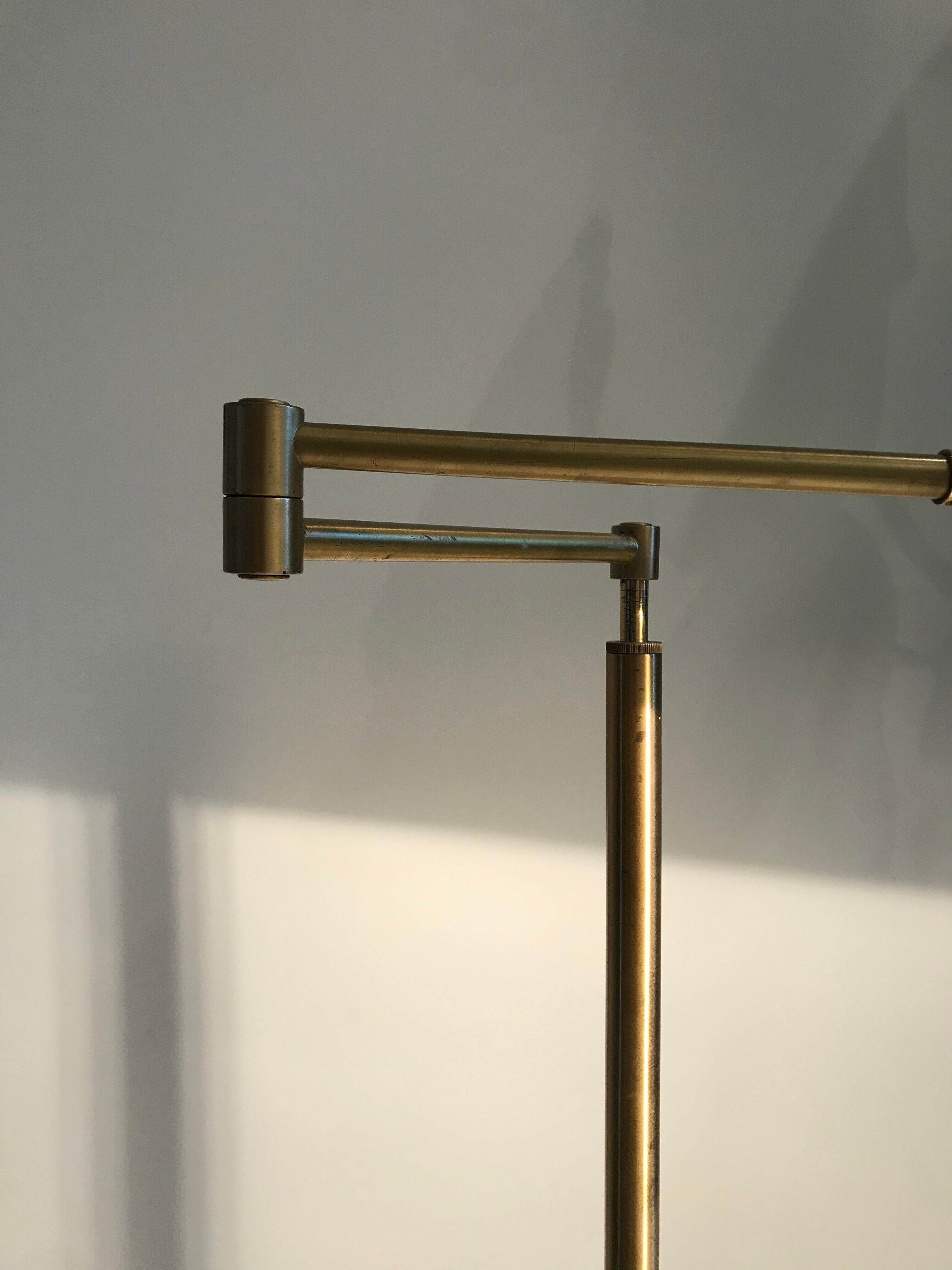 Brass reader lamppost