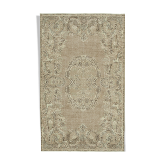 Handwoven unique anatolian beige rug 185 cm x 298 cm - 36743