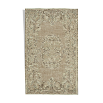 Tapis beige anatolien unique tissé à la main 185 cm x 298 cm - 36743