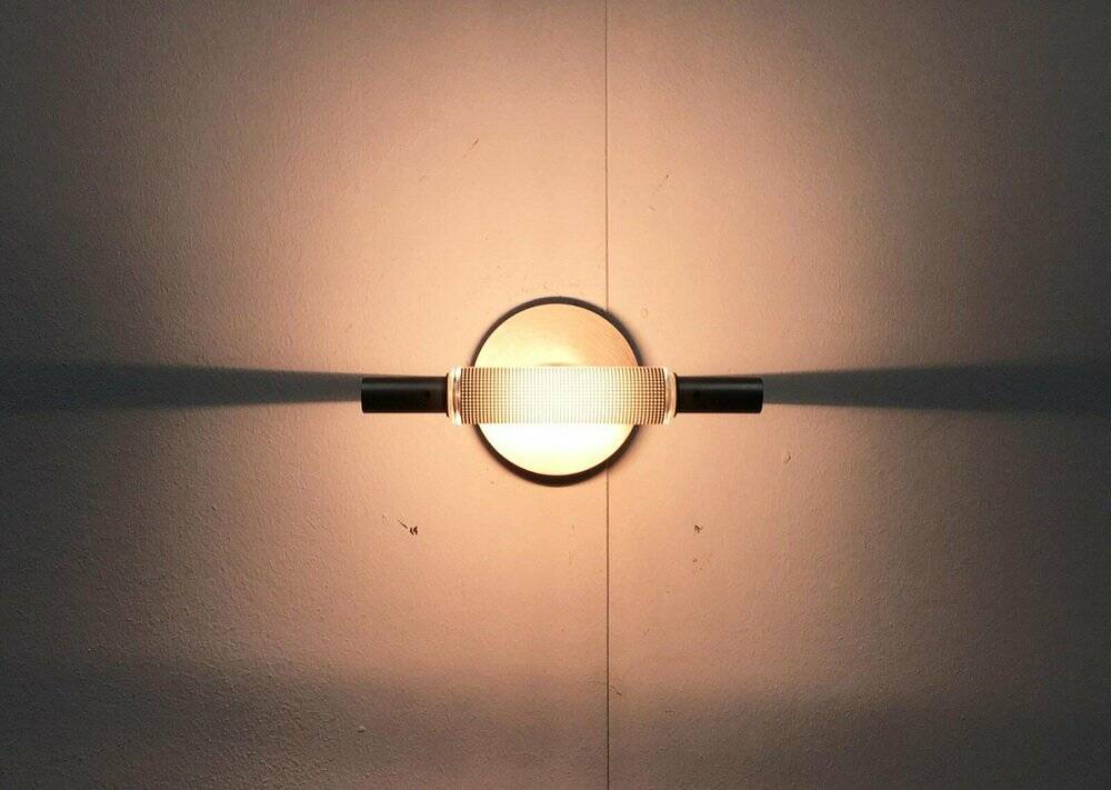 Mini Wall Lamp Model Gradi Postmodern Italian Vintage by Franco Bettonica and Mario Melocchi for Cini & Nils, 1990s