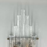Vintage Handmade Glass 70s Poliarte Sconce ‘Linea’ byAlbano Poli