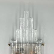 Vintage Handmade Glass 70s Poliarte Sconce ‘Linea’ byAlbano Poli