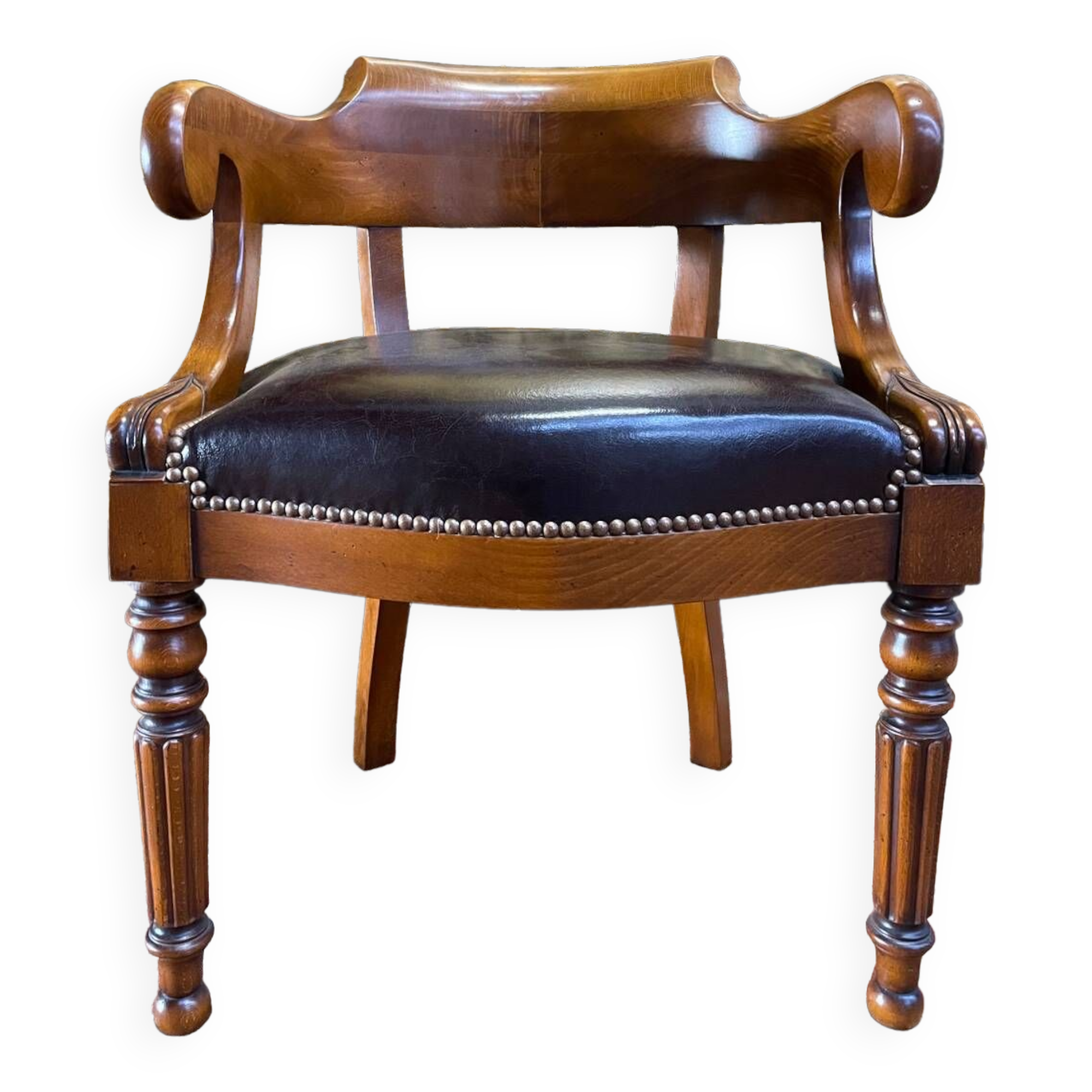 Louis Philippe style office armchair