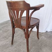 Vintage Bentwood Dining Chair: Mid-Century Thonet Style Armchair