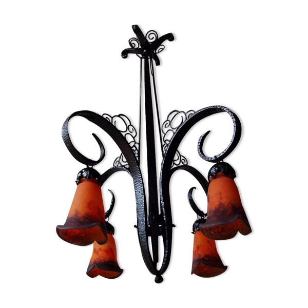 Lustre Art Déco par Nics Frères Et Degué — Beyit