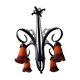 Art deco chandelier by nics frères et degué