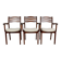 Office chairs vintage beige boucle - set of 3