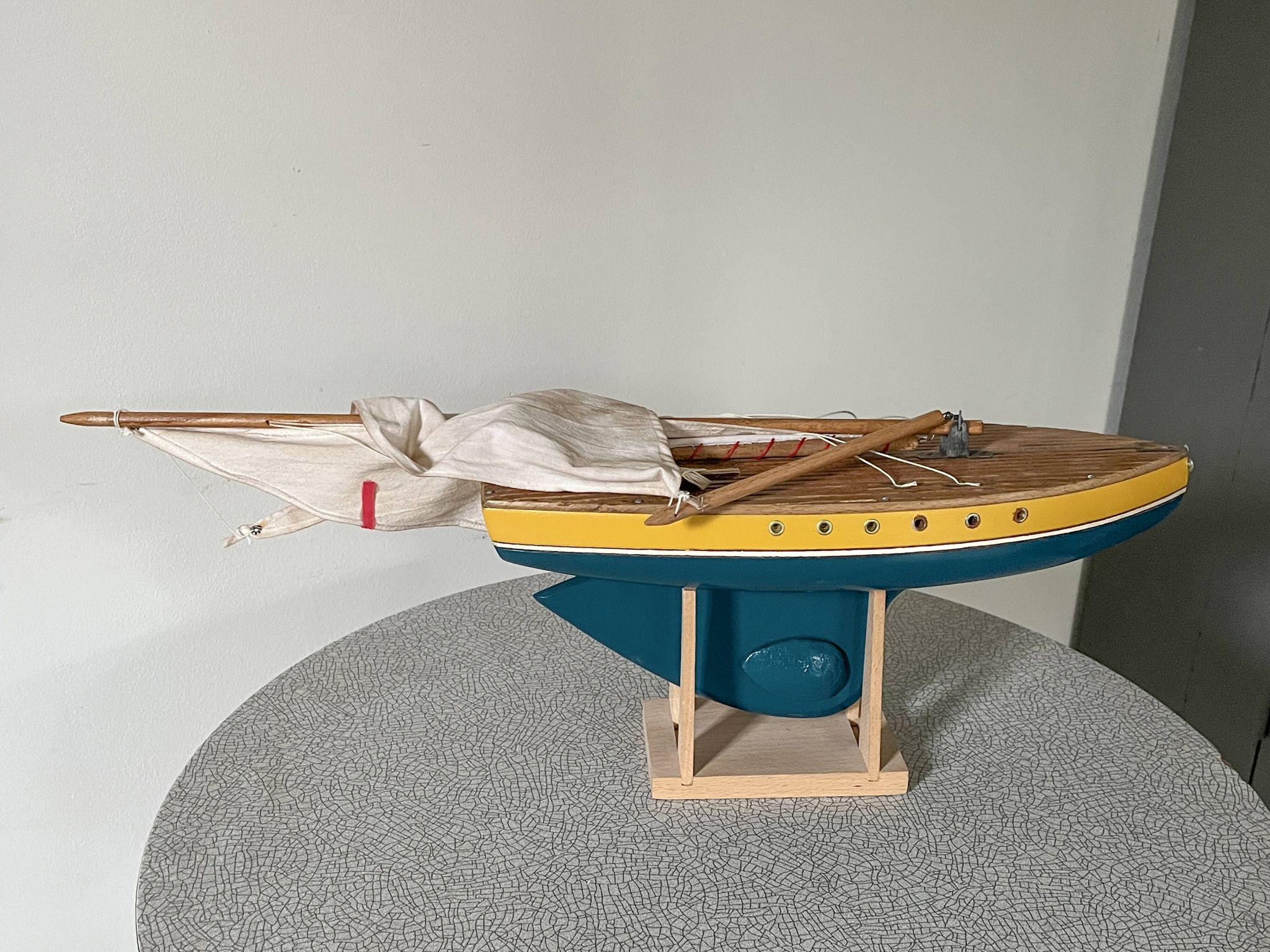 Tirot 502 basin sailboat, vintage toy