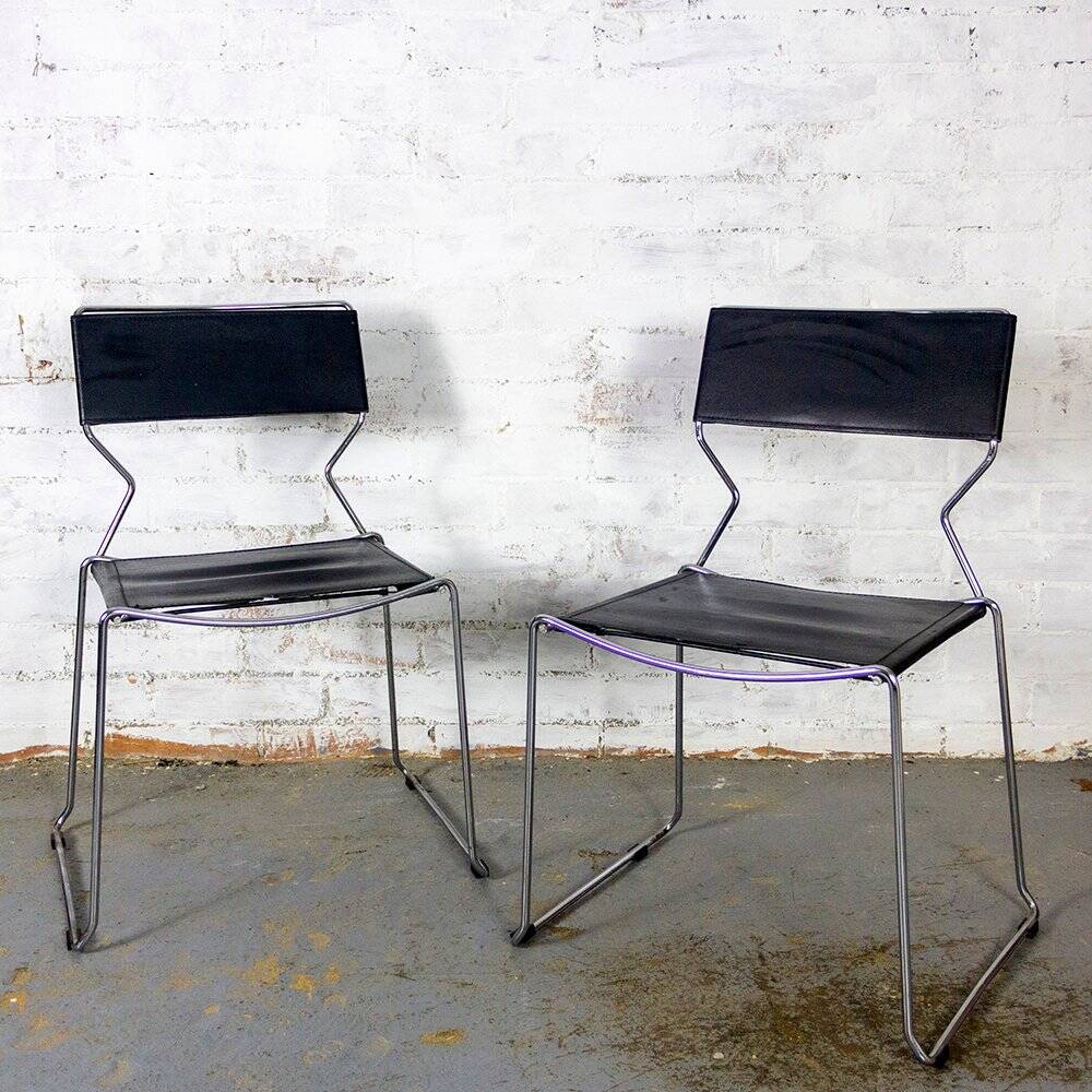 Set of Giandomenic Style Chairs, 1980s