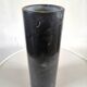 Cylindrical vase roll in black Carrara marble