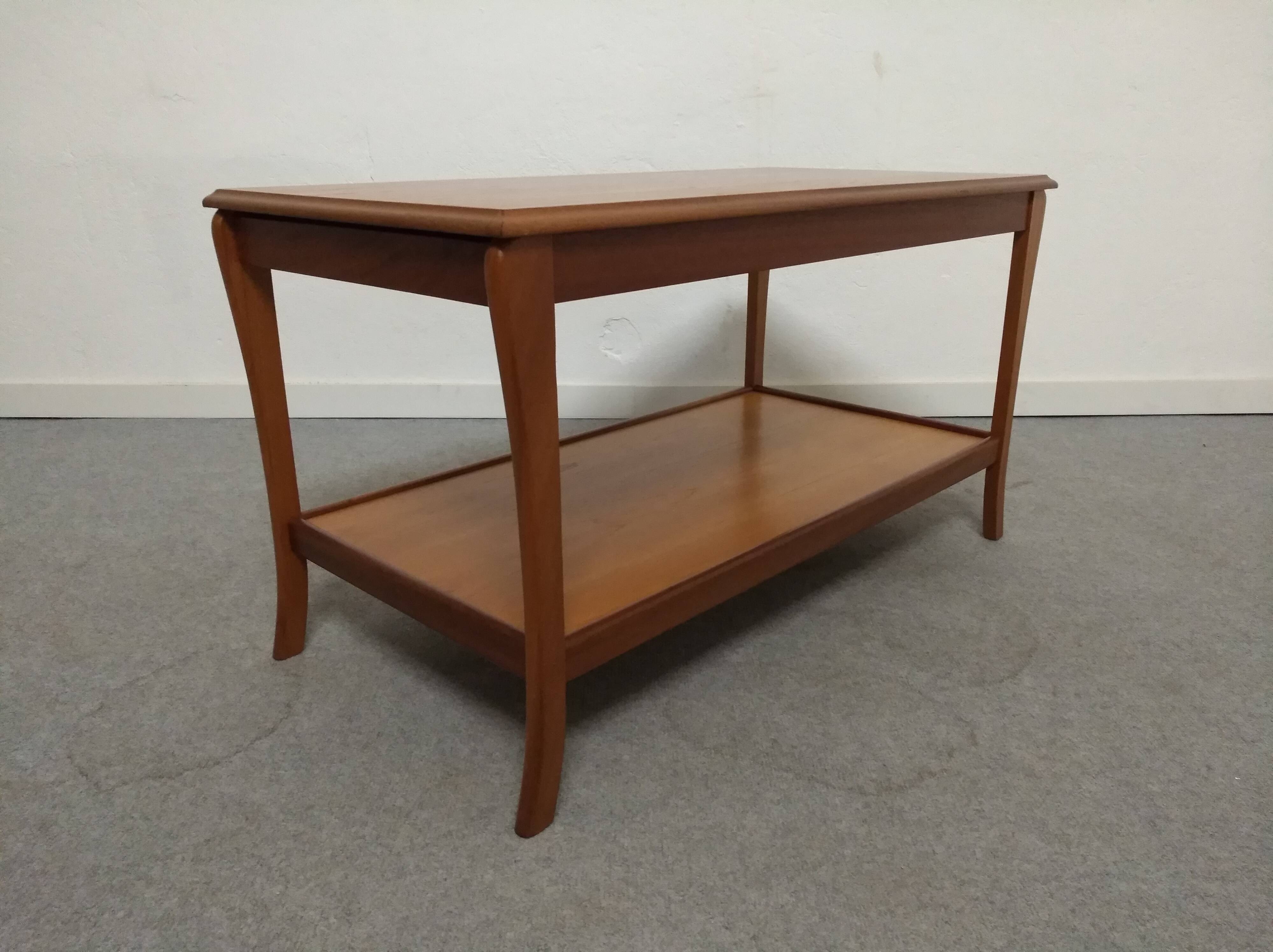 Teak coffee table with vintage extensions