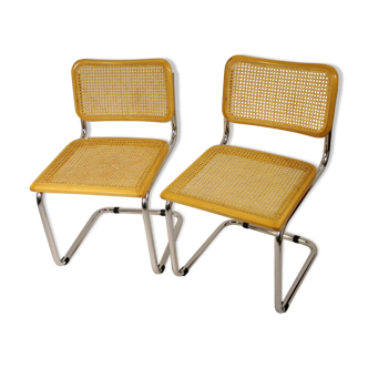 Pair of chairs CESCA B32 Marcel Breuer