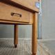 Vintage block butcher table beech kitchen island 74 x 81 cm