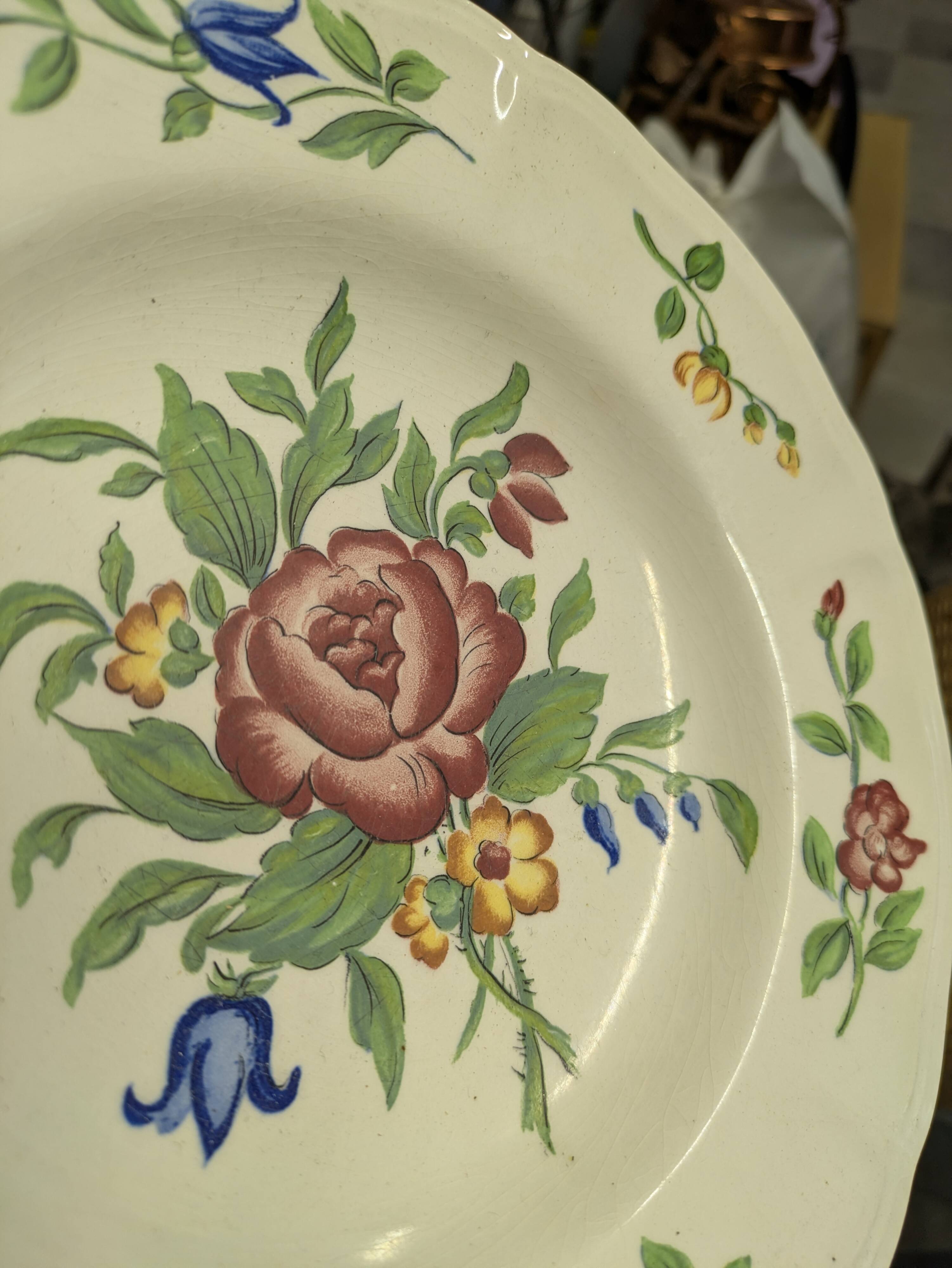 Assiette vintage Sarreguemines