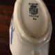 Blue rose sauce boat Digoin Sarreguemines
