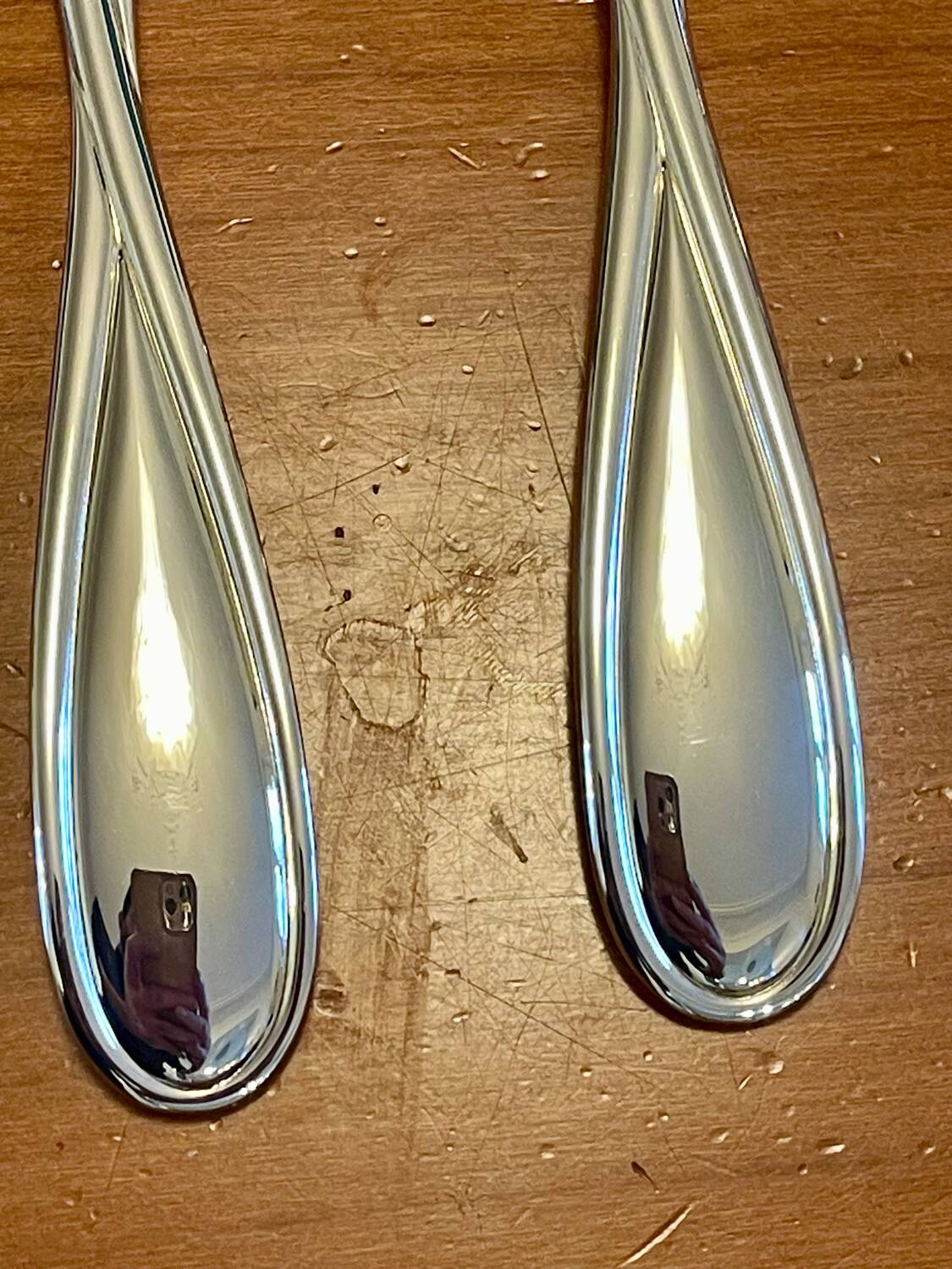 Christofle Galéa, 2 serving cutlery in very good condition.