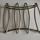 Modernist silver-plated metal trivet, hallmarked 1960