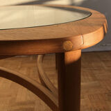 Teak and glass coffee table, Nathan edition of the 1960