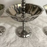 Vintage stainless steel stemmed cups