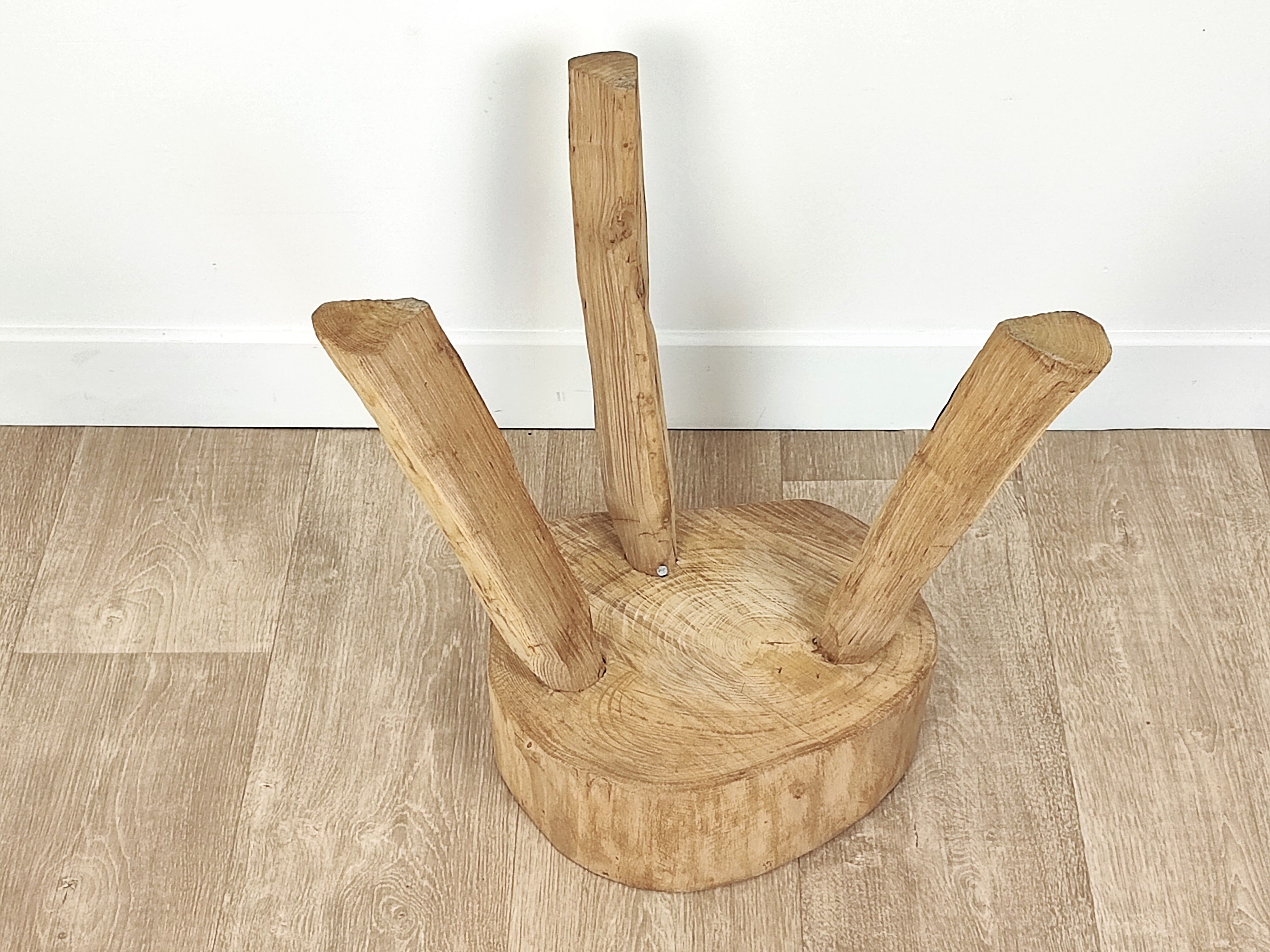 Brutalist tripod stool