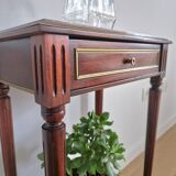 Pedestal table bedside Louis XVI mahogany style