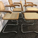 Set of 4 armchairs 1980